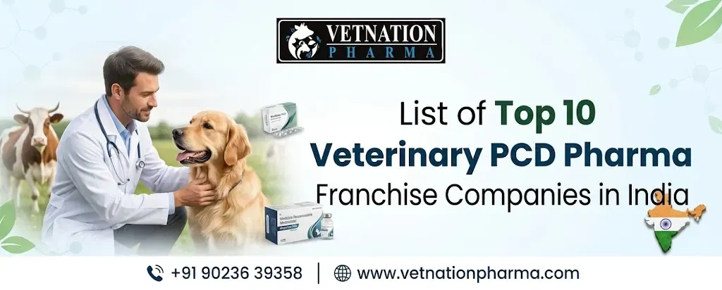 List of Top 10 Veterinary PCD pharma Franchise companies in India