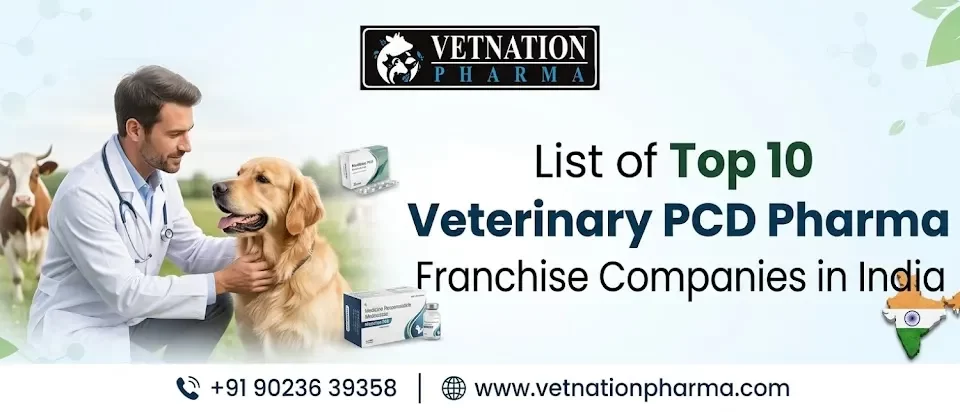 List of Top 10 Veterinary PCD pharma Franchise companies in India