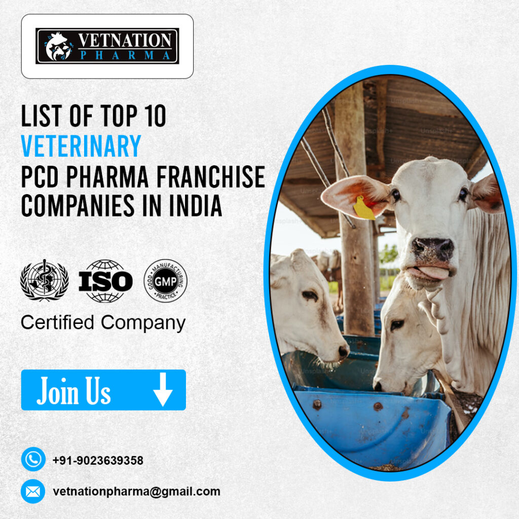 List of Top 10 Veterinary PCD pharma Franchise companies in India