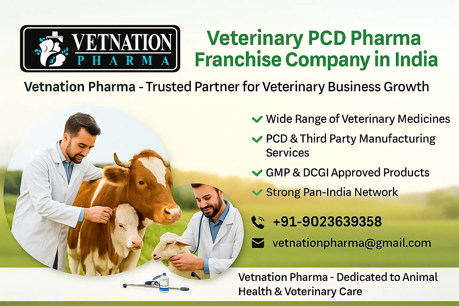 Veterinary PCD Pharma Franchise Company in India